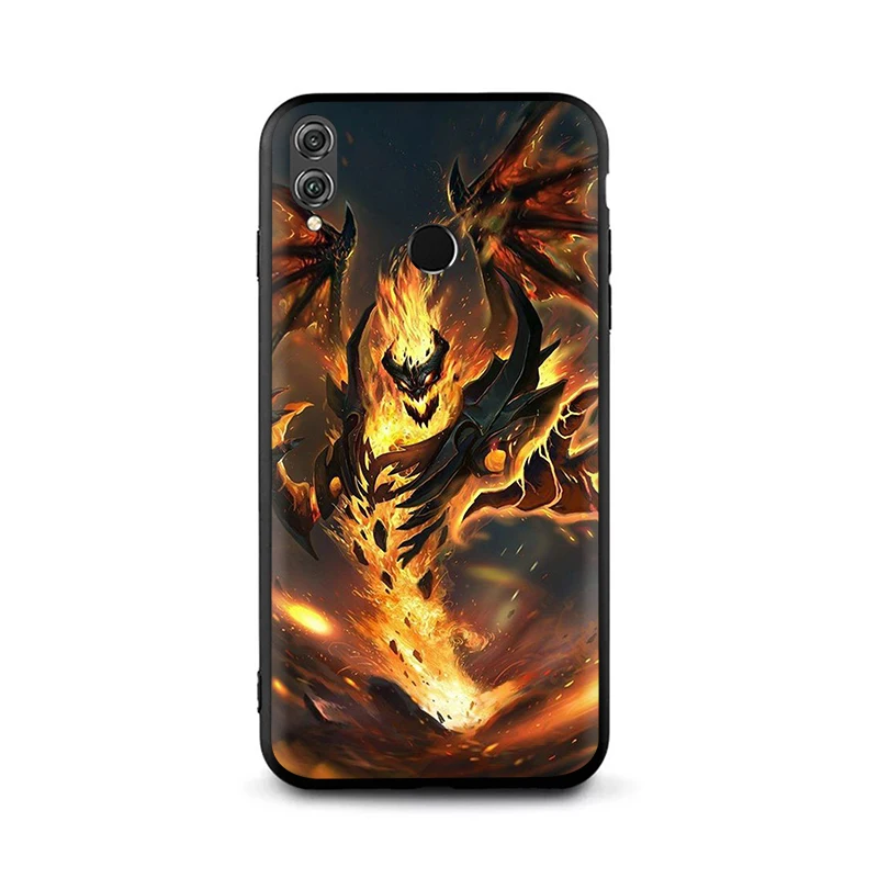 B7 EWAU dota 2 logo Silicone phone case for Huawei Honor 6A 7A Pro 7C 7X 8X 8 9 Note 10 Lite view 20 9X Pro - Цвет: B7