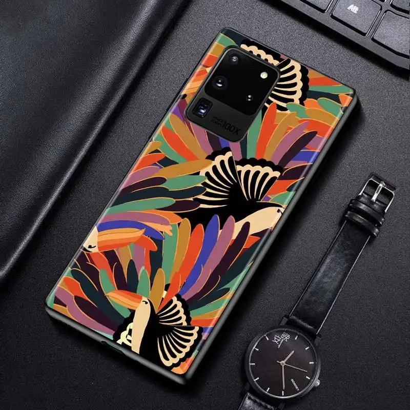 

Flower Bird Vintage for Samsung S20 FE Ultra Plus A91 A81 A71 A51 A41 A31 A21S A11 A72 A52 A42 A32 A12 A02S Phone Case