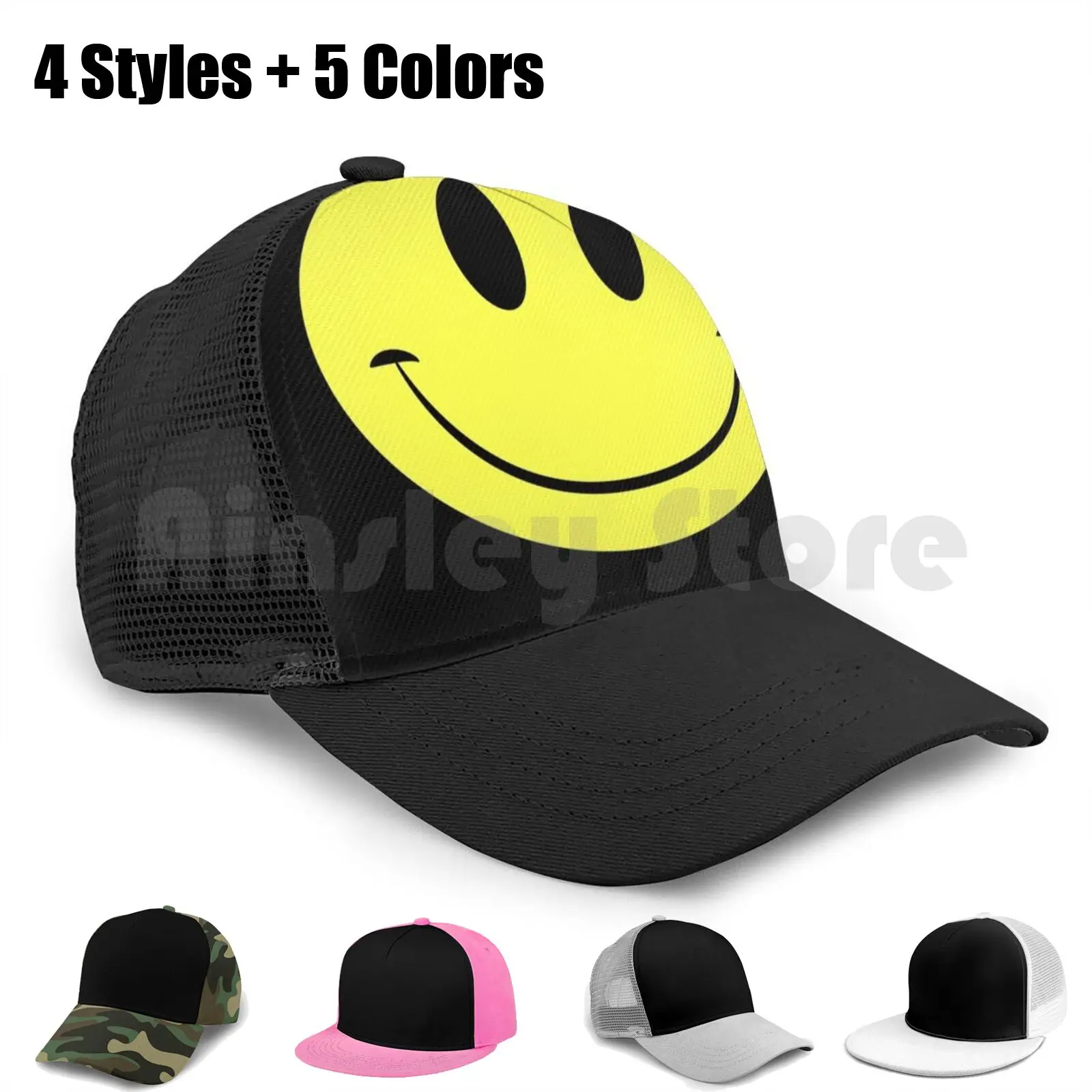 

Classic Acid House Face Rave Culture Baseball Cap Unisex Mesh Casual Print Adjustable Acid House Face Acid House Classic Acid