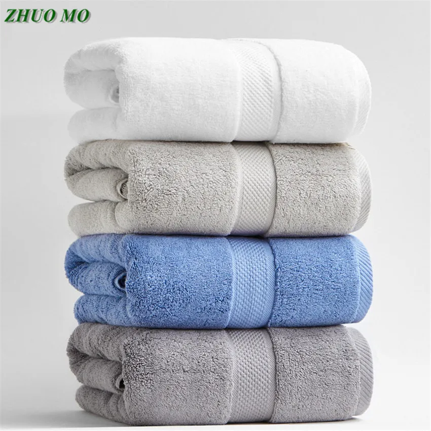 

4pcs 80*160cm 800g Luxury Thickened Cotton Bath Towels Adults Beach towel Bathroom Extra Large Sauna for Home Hote Sheets Towels