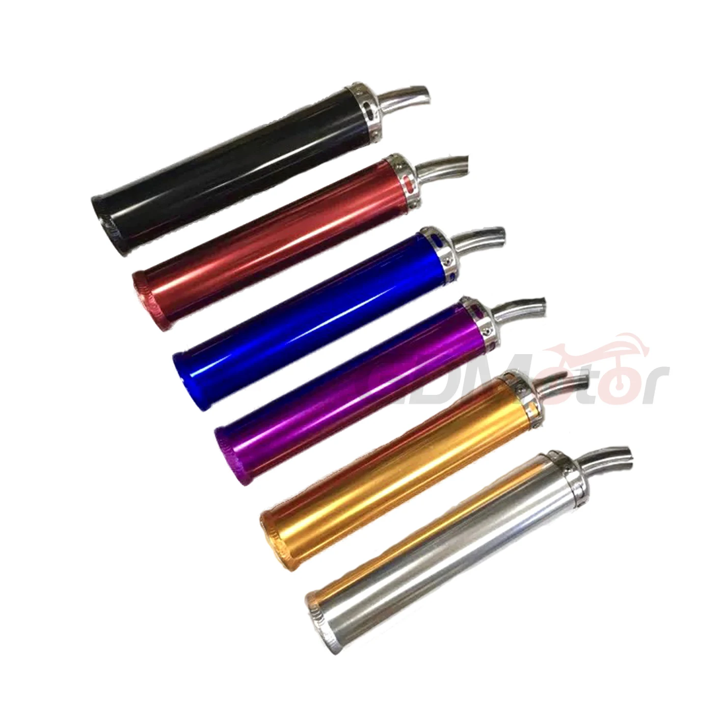 

universal metal 60x280mm long motorcycle racing exhaust pipe muffler silencer 2stoke exhaust muffler escape fit for 50cc-240cc