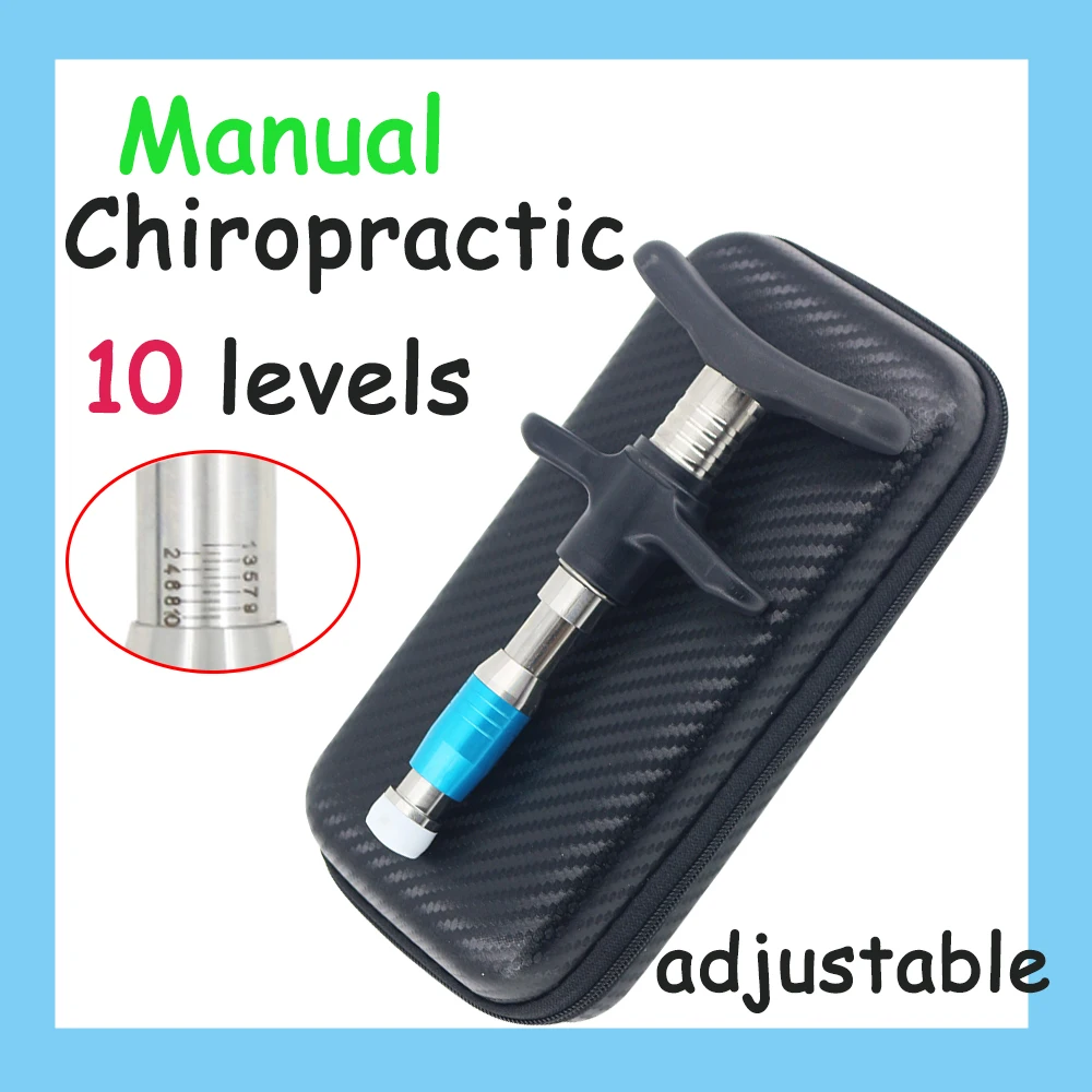

NEW Manual Gun Chiropractic Adjusting Tools Massage Spine 10 Levels Therapy Adjustment Spine Correction Set Massager
