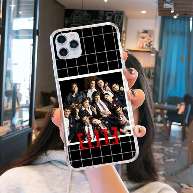 

Spanish TV series Elite Phone Cases Transparent for iPhone 6 7 8 11 12 s mini pro X XS XR MAX Plus cover funda shell