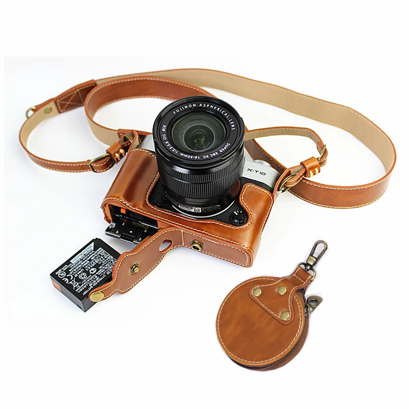 Портативный чехол для фотоаппарата Fujifilm XT10 из искусственной кожи XT20 X T20 XT30 нижний