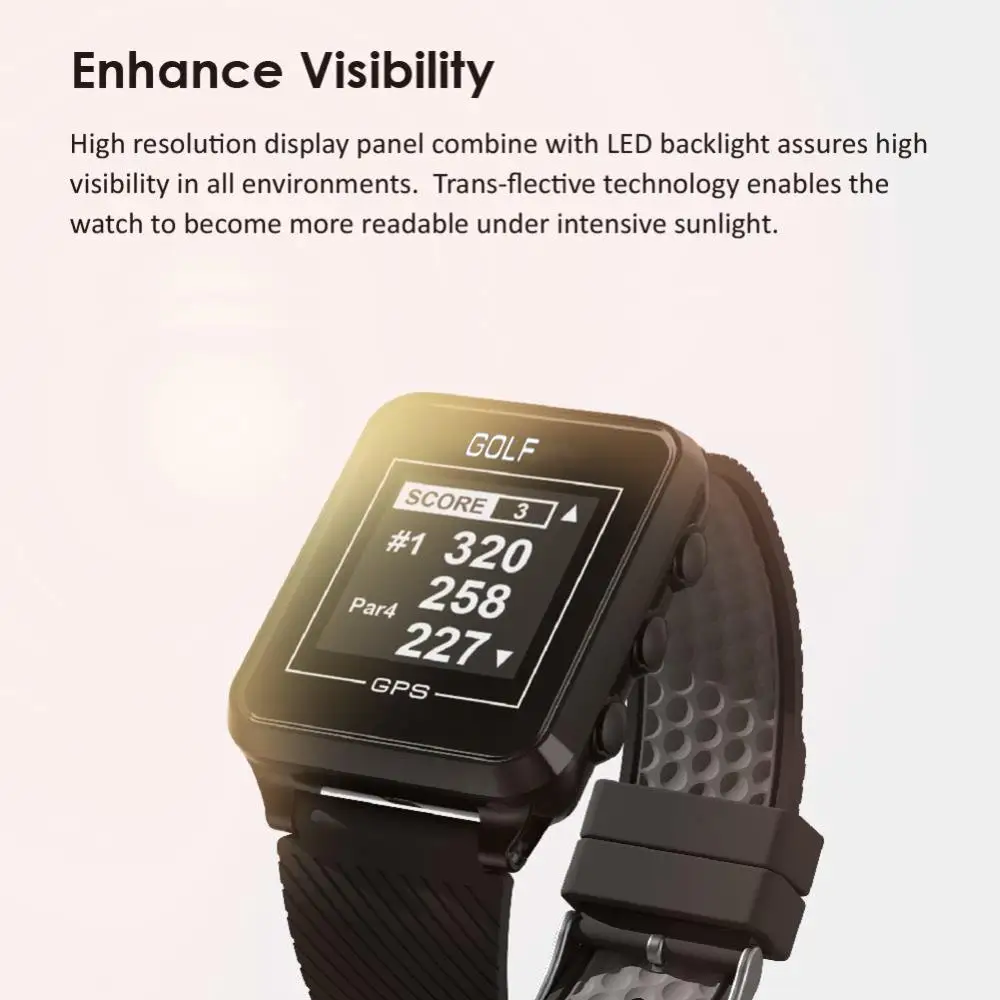 GPS-часы для гольфа предварительно загруженные 38000 + бесплатных блюд по всему миру |