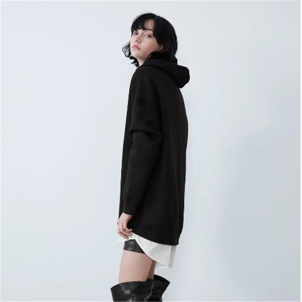 Женская вязаная одежда ZA весна 2020 свободный свитер с круглым вырезом и длинным