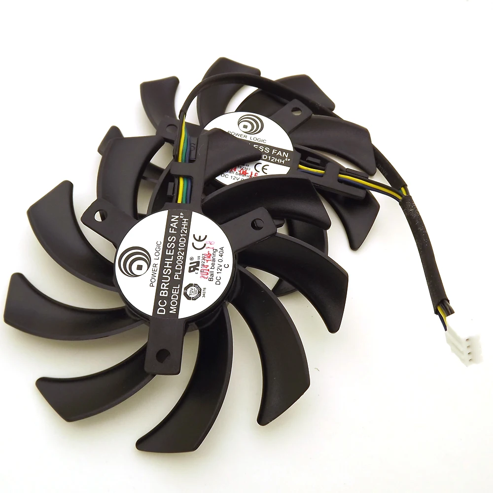 PLD09210D12HH DC12V 0.40A 85 мм для XFX R9 380 280X 270X 290X Графика карты вентилятор охлаждения 4Pin |
