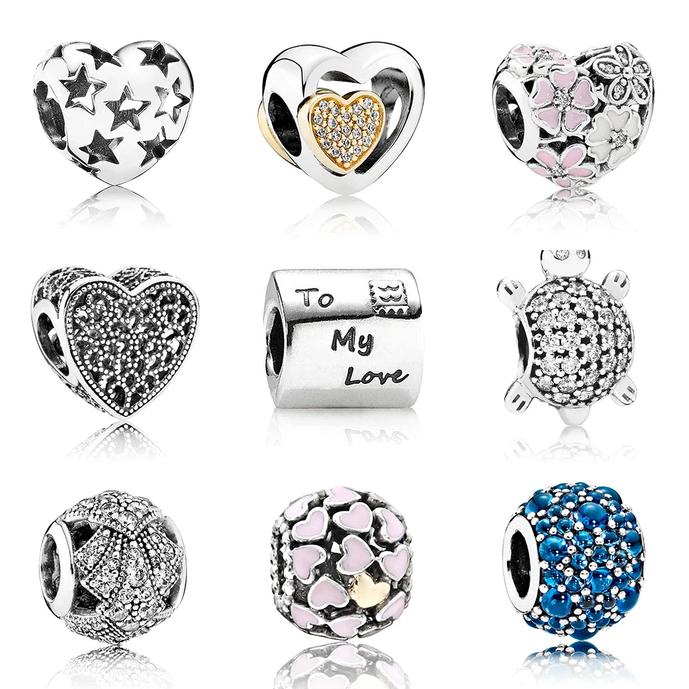 Кулон в виде сердца из серебра пробы с фианитами | Украшения и аксессуары