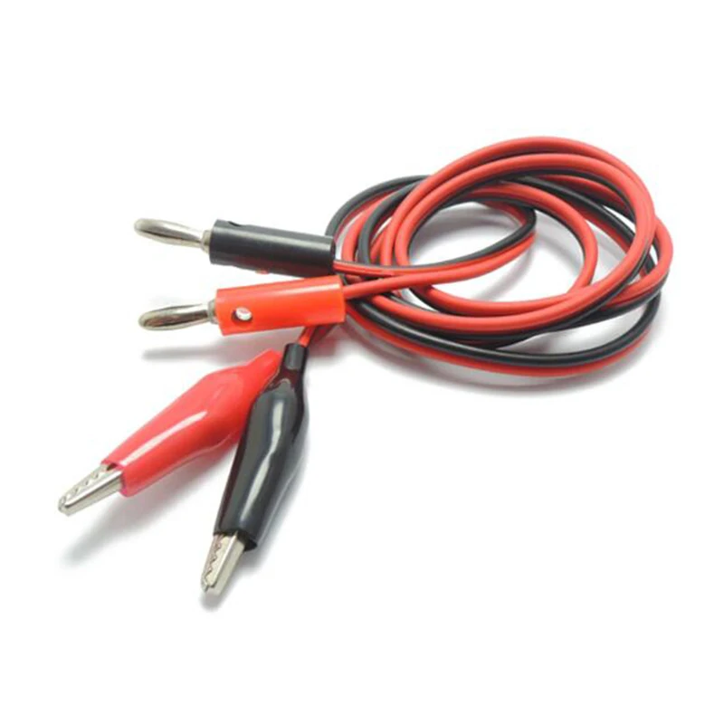 UNI-T 1m Crocodile Clip For Multimeter Probe Alligator Cilp to AV Banana Plug Test Lead DC Power Supply Tester Cable Tool DIY |