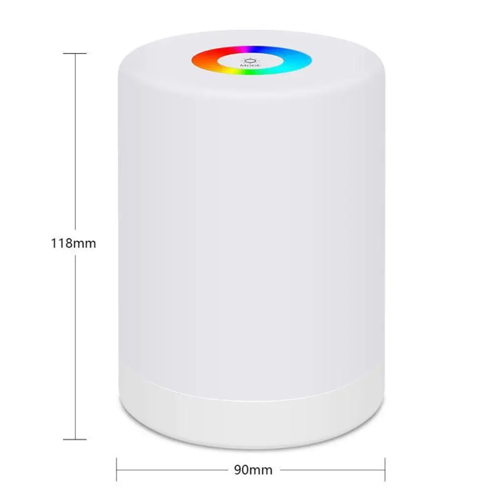 

LED Control Night Light Induction Dimmer Intelligent Bedside Portable Lamp Dimmable Rechargeable Color Change Light