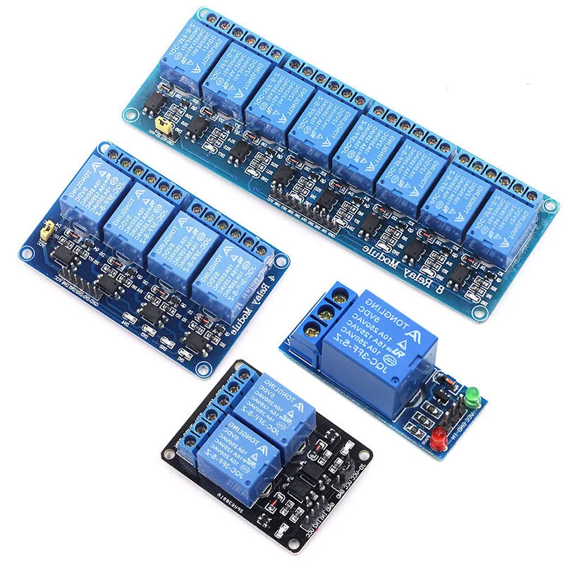 Релейный модуль 5 в 12 1 2 4 6 8 каналов с оптроном релейный выход для Arduino