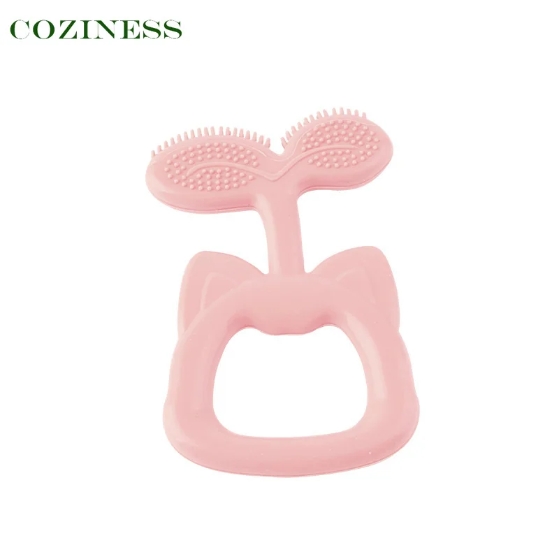 

COZINESS Baby Teethers Silica Gel Soft Q Bomb Massage Gums Easy Clean Cute Look Limited Time Free Shipping Hot Teething Stick