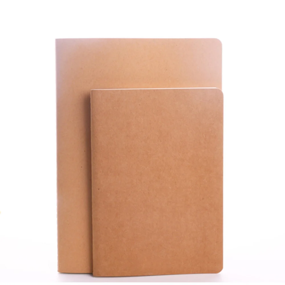 

12Pcs A6 Kraft Notebooks Kraft Brown Blank Pages Blank Cover Kraft Journals