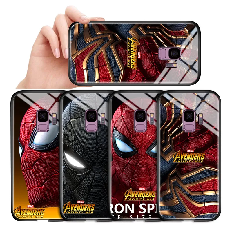 Чехол с закаленным стеклом для Samsung Galaxy A10 A20 A30 A10S A20S A40s супергерои Marvel Мстители