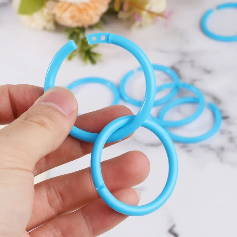 20 шт. 35 мм креативные пластиковые круглые многофункциональные кольца для