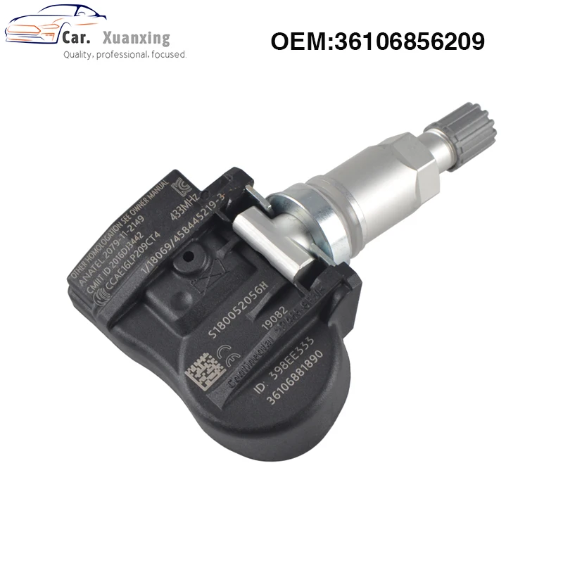 

OEM 36106856209 датчик давления в шинах Система мониторинга 433 МГц TPMS сенсор 36106881890 36106855539 для BMW X1 X2 X5 X6