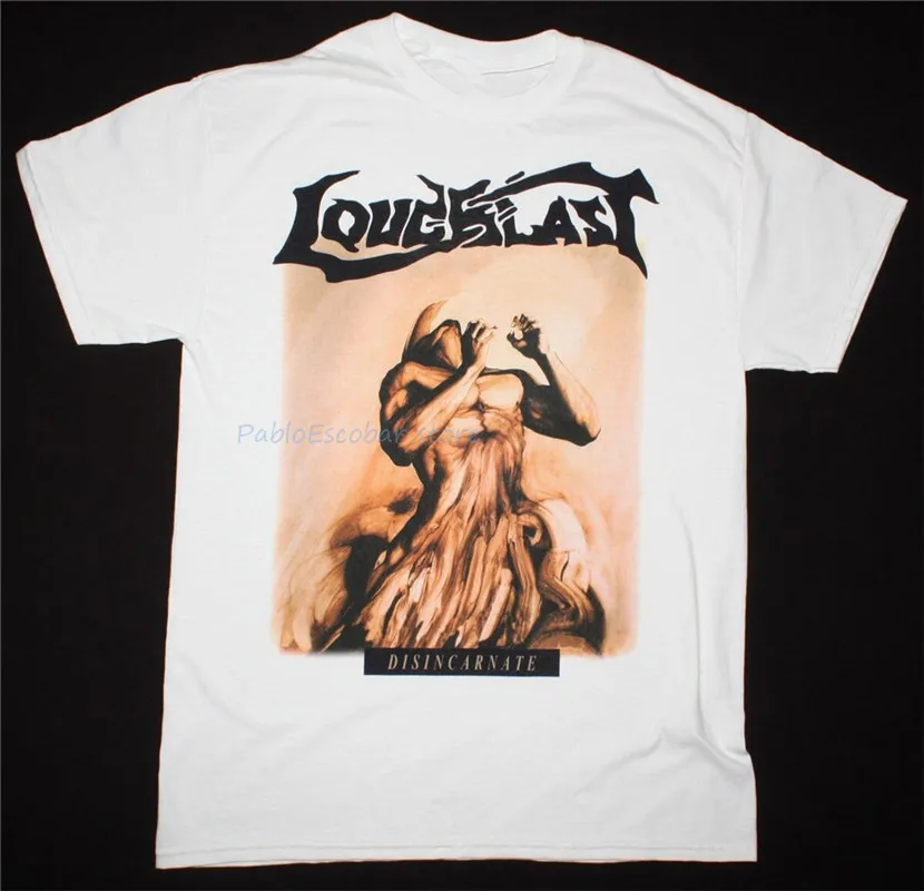 Новая белая футболка с надписью Loudblast Disincarnate➑ Death Metal Bolt Thrower Grave S-5xl новые