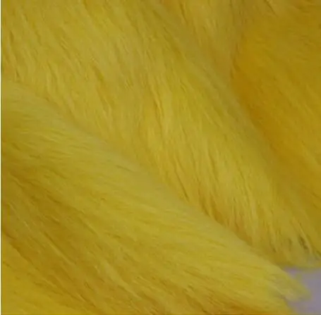 yellow 150 см* 100 см 7 см меховая длина, плюшевая ткань, мохнатая ткань для демонстрации, мягкая ткань из искусственного меха животных, ткань для обивки одежды - Цвет: yellow