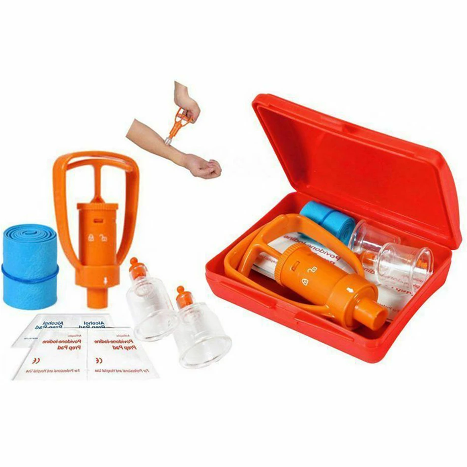 Экстрактор ядов насос для удаления укусов змеи набор первой помощи обеспечения