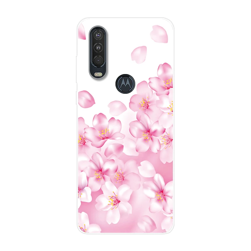 21- Для Motorola One Action чехол 6,3 ''мультяшная мягкая ТПУ Силиконовая задняя крышка для MOTO One Action OneAction чехол для телефона funda One Vision - Цвет: 21-