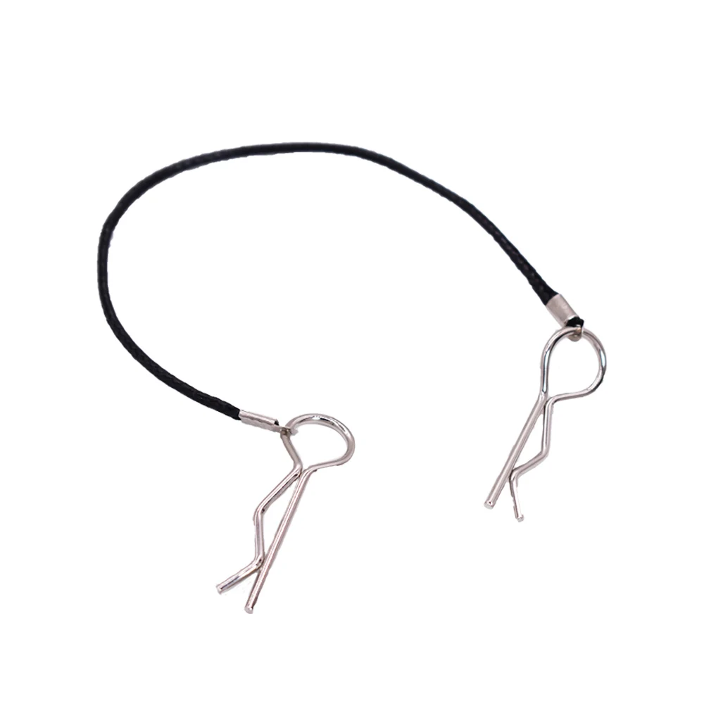 2 шт. черный корпус R зажимы Pin веревка буксировочный крюк для 1/10 RC Гусеничный