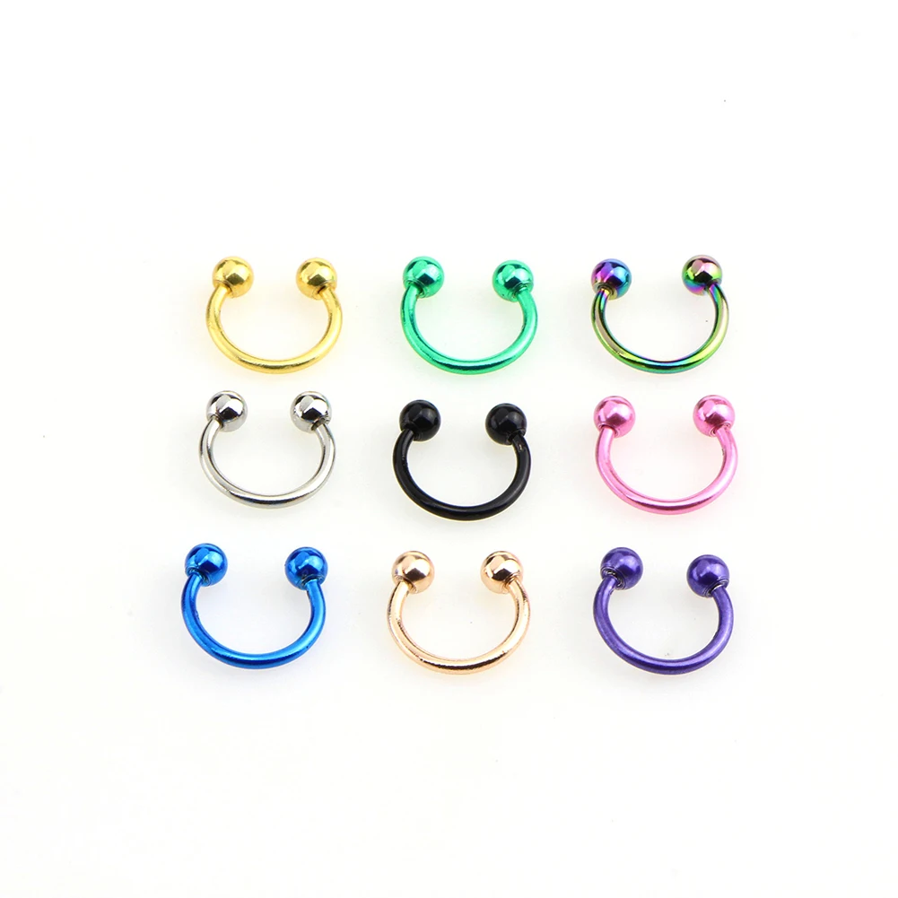 1 шт. пирсинг ушей из нержавеющей стали кольца для носа спирали носовой