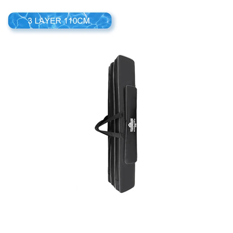 3 Layer 110cm Утолщенная уличная 2/3 слойная сумка для рыбалки, водонепроницаемая сумка для рыболовных снастей, сумка для удочки, сумки для хранения, для ловли карпа, XA140G - Цвет: 3 Layer 110cm