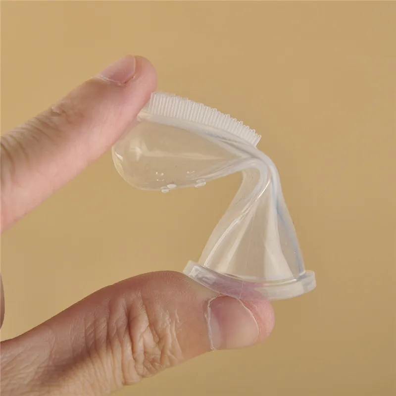 Уход за ребенком мягкий безопасный детский силиконовый палец зубная щетка десен