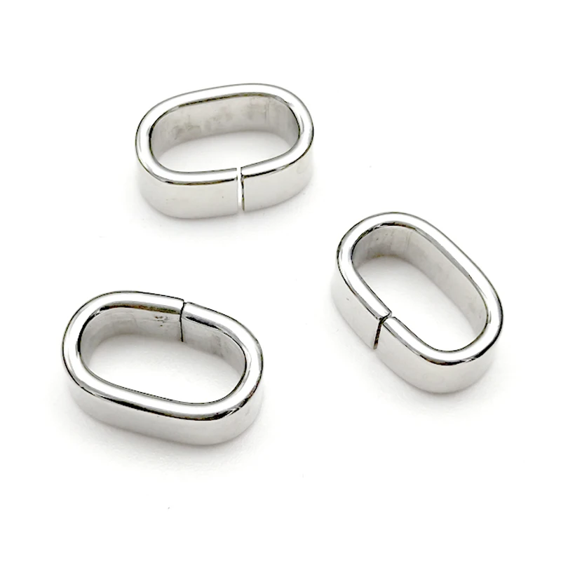 5 шт. бусины из нержавеющей стали с квадратным отверстием 12x6 мм