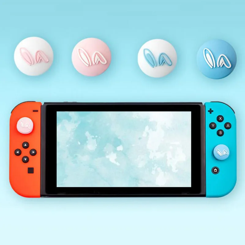 Милый розовый цветок Сакура рукоятка для большого пальца крышка джойстика Nintendo