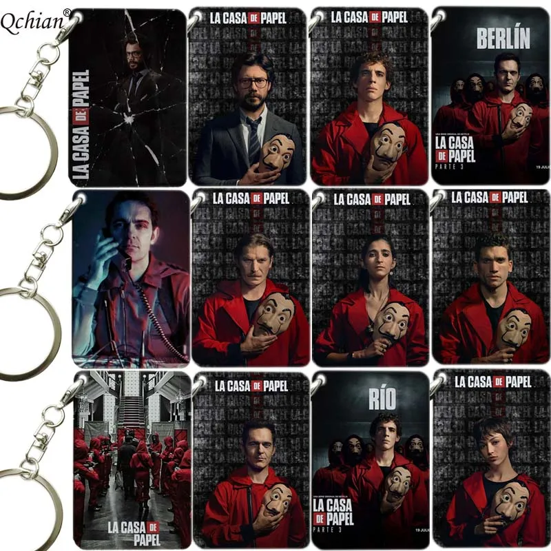ТВ шоу House Of paper брелки для ключей деньги кража брелок La casa de papel chaviro для женщин и мужчин модные ювелирные изделия bella ciao музыкальная шкатулка