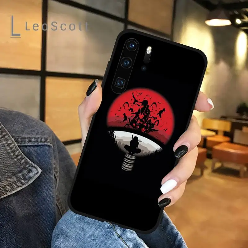 

Akatsuki Naruto Anime eye logo Phone Case For Huawei honor Mate P 9 10 20 30 40 Pro 10i 7 8 a x Lite nova 5t