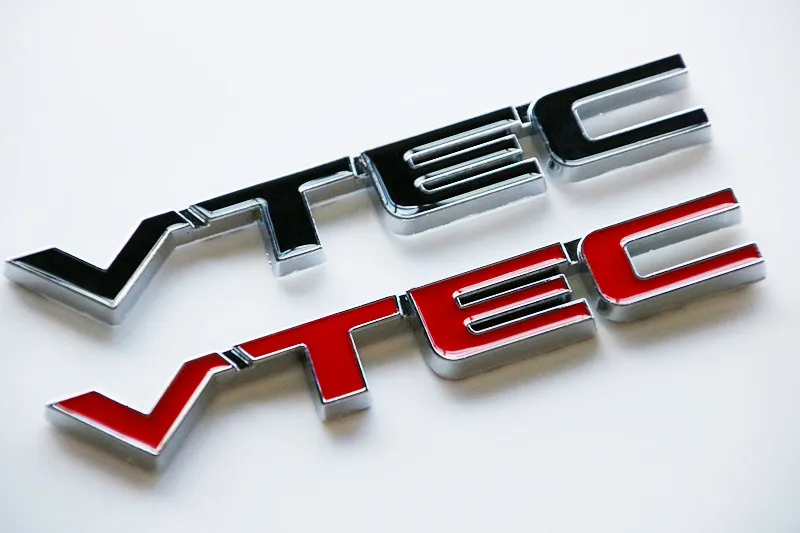 

1X 3D Металлические автомобильные наклейки эмблема VTEC значок наклейка для Honda VTEC Accord CRV FIT CIVIC Crosstour SPIRIOR CITY CRIDER JADE ODYSSEY