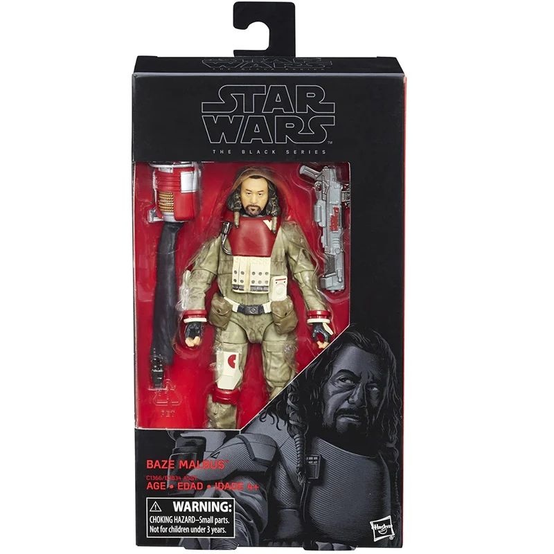 

Original Hasbro Star Wars Baze Malbus The Black Series Collection Anime Action Figures Model Birthday Gift Adult Toys for Boys