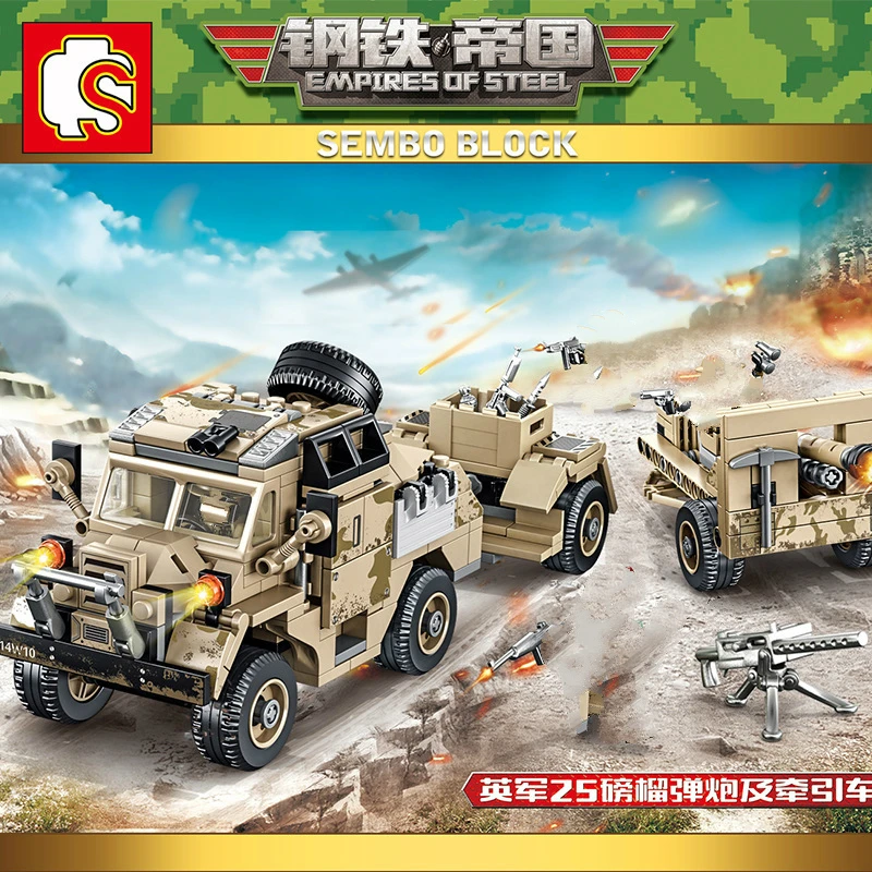 Новинка 464 шт. серия танков Второй мировой войны британский гаубиватель трактор