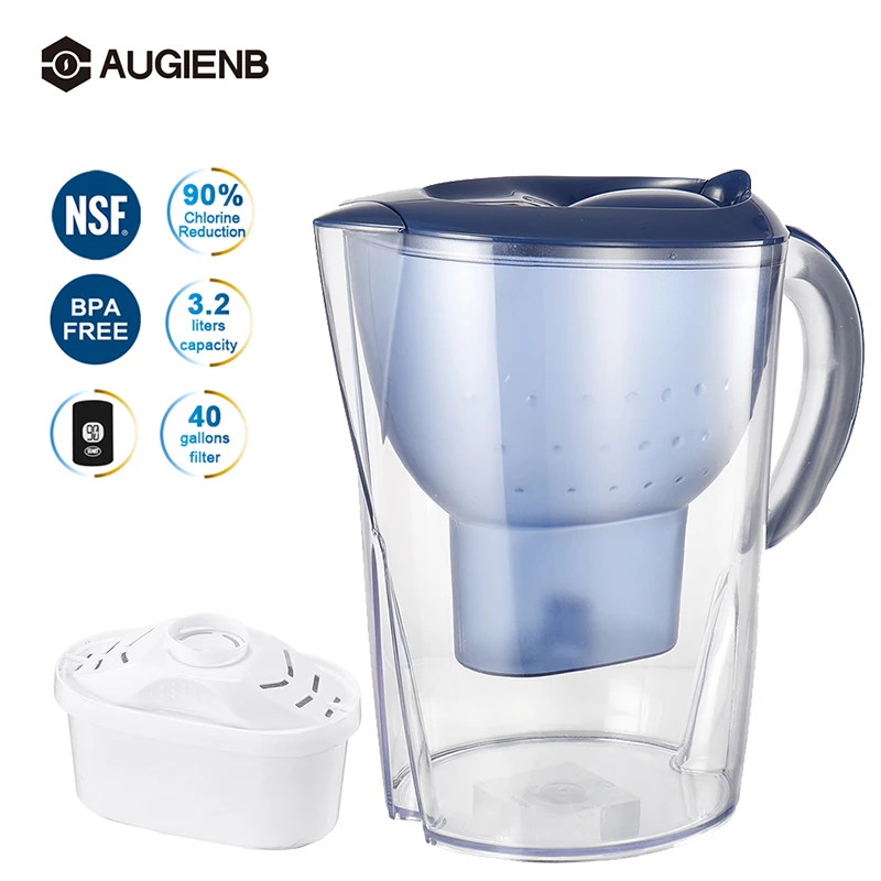 

3.5L Water Pitcher Filter Household Water Jug Activated Carbon Filter for Health Drink Remove Chlorine,Scale,Deposits,Rust