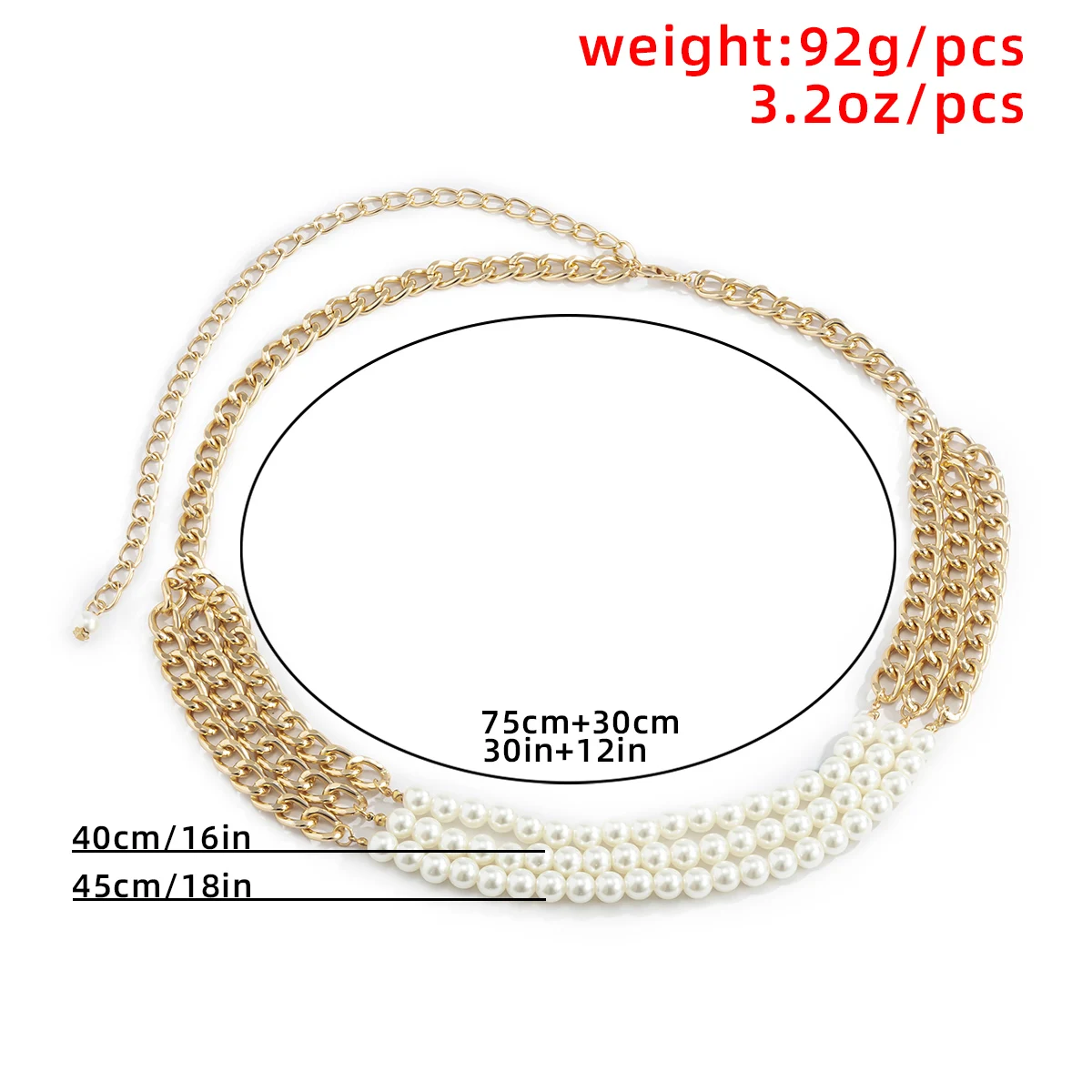 

Multilayer Imitation Pearl Beaded Tassel Belly Belt Waist Chains for Women Summber Beach Party Adjustable Ladies Body Jewelry