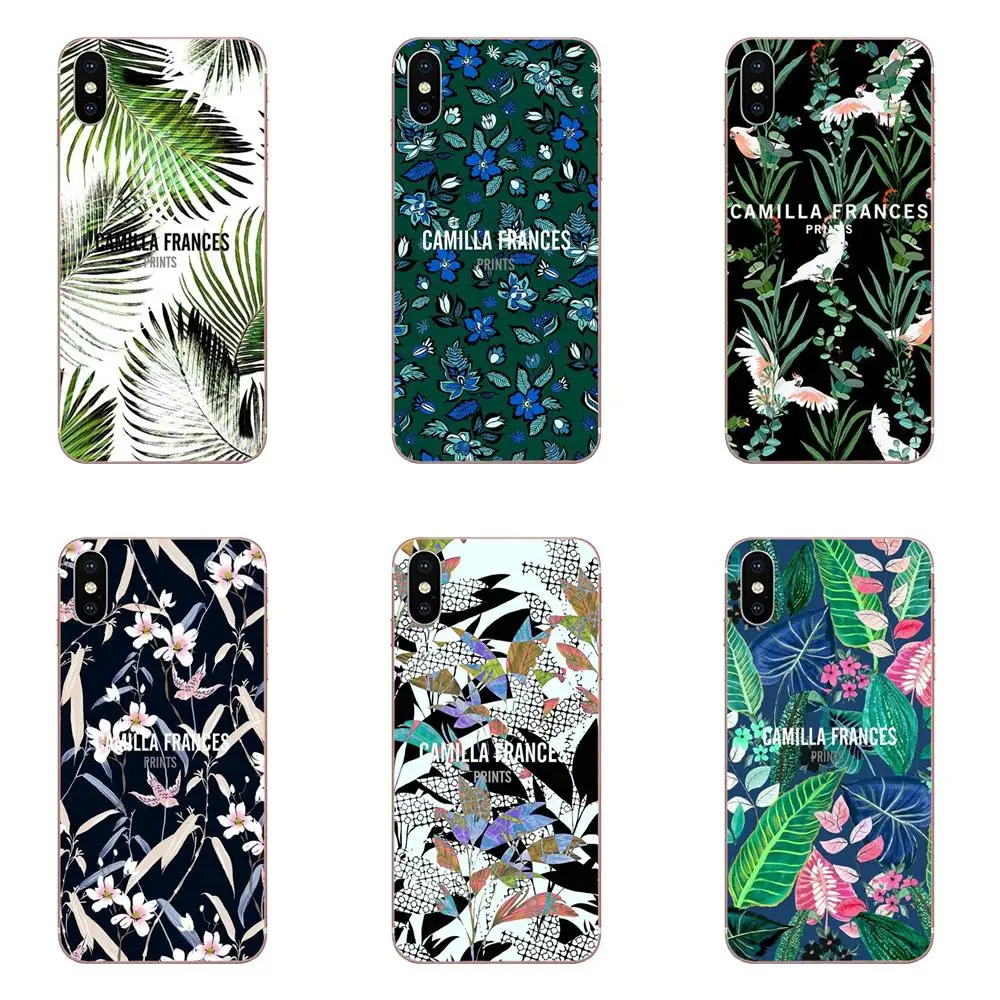 Летние тропические листья с цветочным принтом для Samsung Galaxy A51 A71 A81 A91 A50 A50S A40 A40S A30