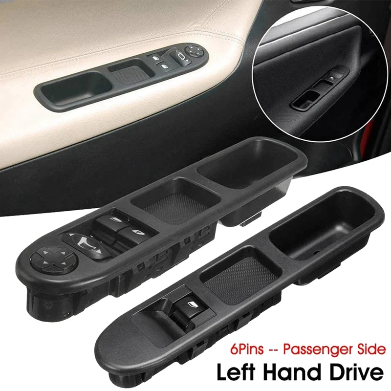 

2 шт., переключатель стеклоподъемника для Peugeot 207 2007-2015 6554QC 6490HQ 6554HJ