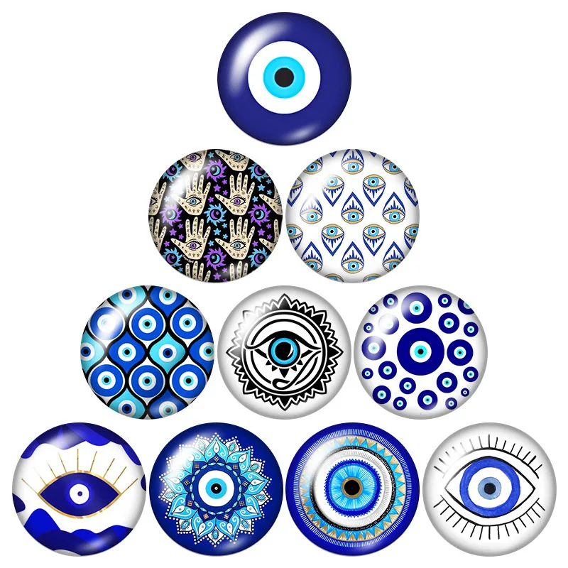 Счастливые турецкие греческие голубые глаза злые для ювелирных изделий 12 мм/16