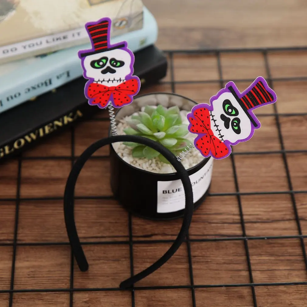 Хэллоуин головной повязкой Детские платья с пряжками для тыквы ведьма череп