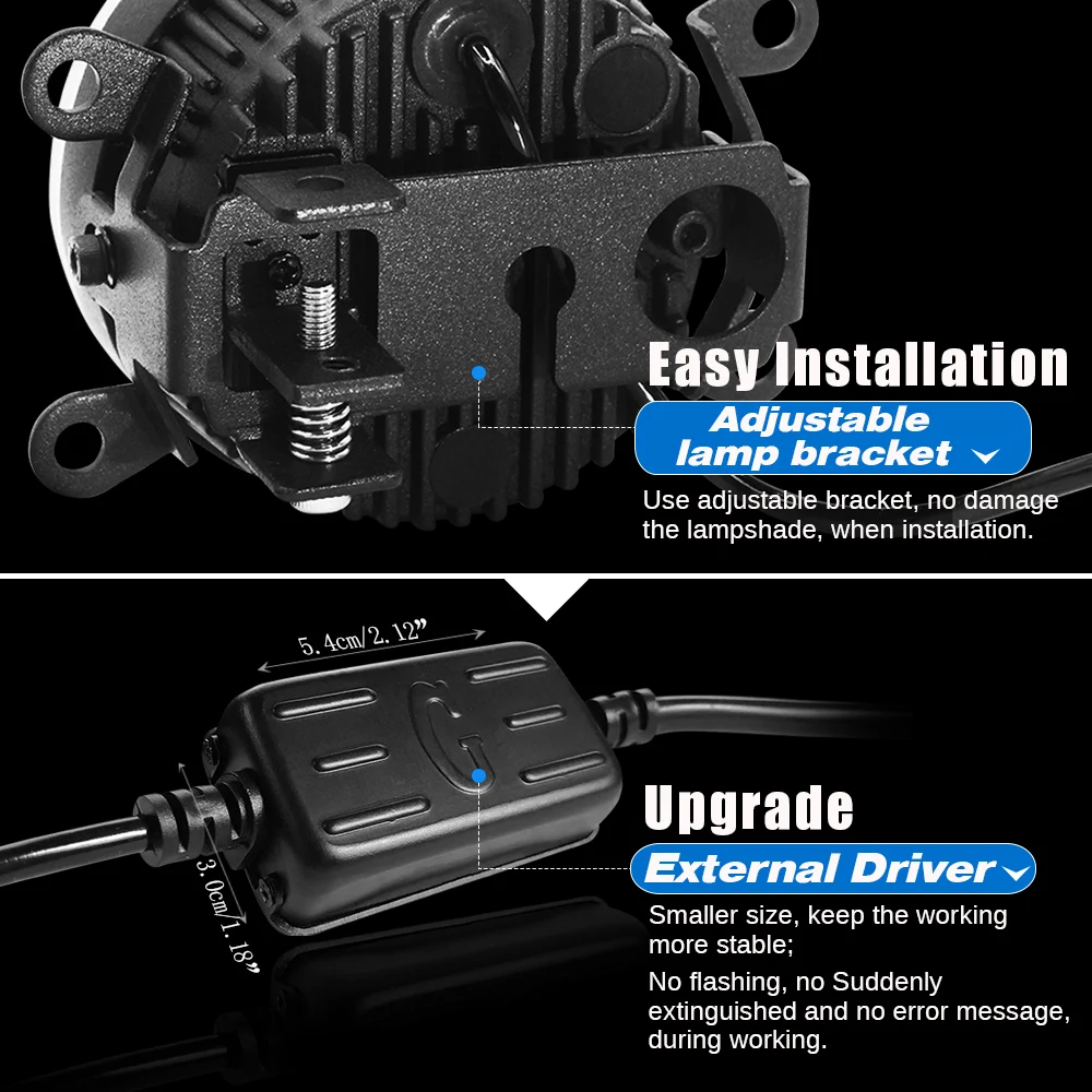 3-в-1 Функция туман светильник + дневные ходовые огни Ангел глаз автомобиль