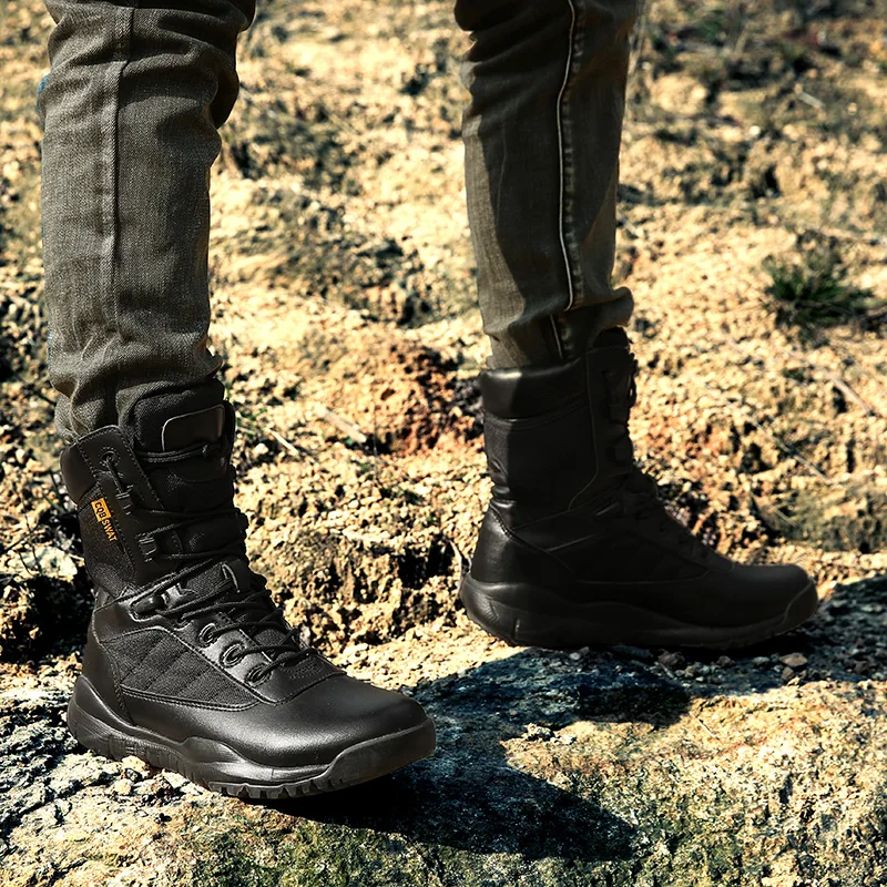 

Boots Men Leather Men Shoes 2020 Mens Fashion Boots Men's Large Size Summer Coturno Sneakers Dress Designer Vintage