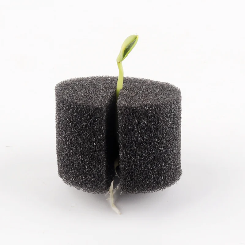 100 шт. черная губка для корыта Гидропоника блок клонирования воротник Aquaponics сетчатый горшок губка анти-альга 4 размера