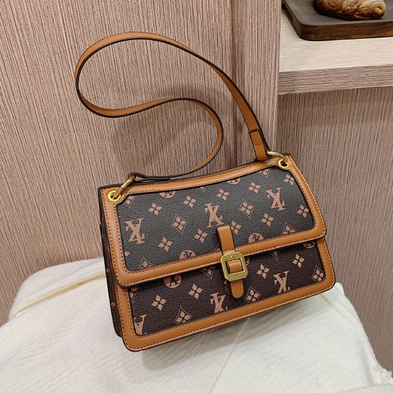 

Винтажные сумки с принтом, дизайнерская брендовая сумка-мессенджер для женщин, маленькая сумка на плечо, женская сумка через плечо высокого...