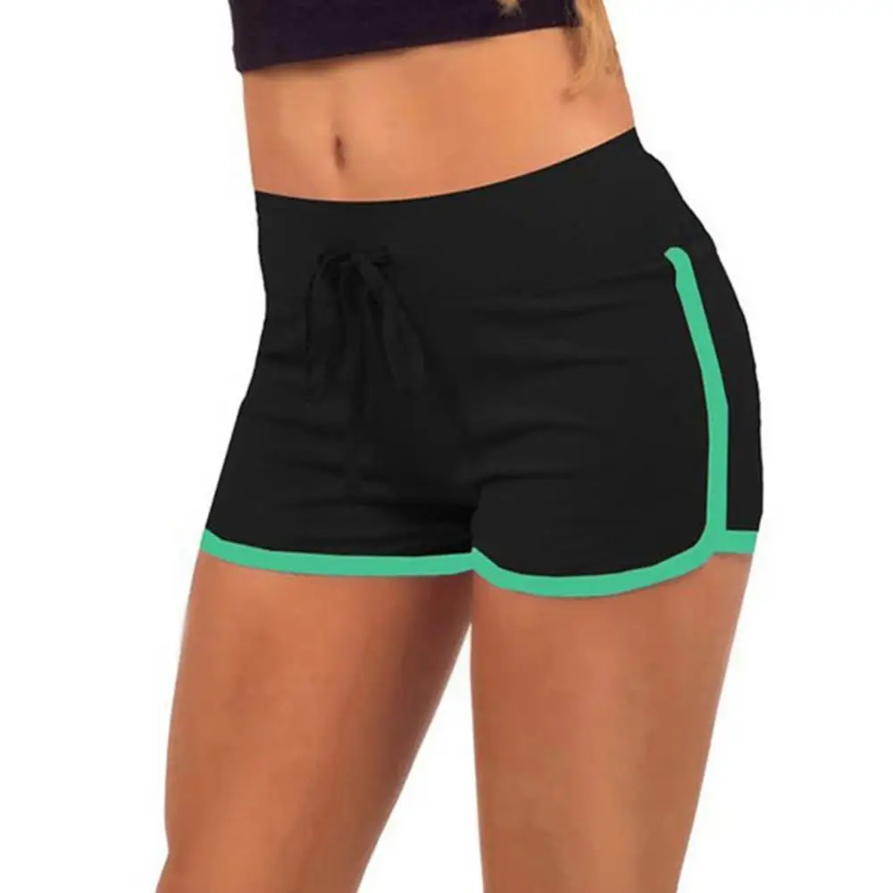

Summer Shorts Women Sports Shorts Gym Workout Drawstring Waistband Beach Female Short 2021