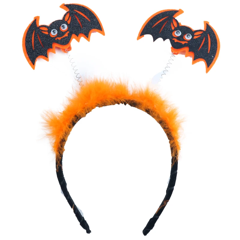 Летучая мышь Тыква оголовье Женские аксессуары для волос Хэллоуина эластичные