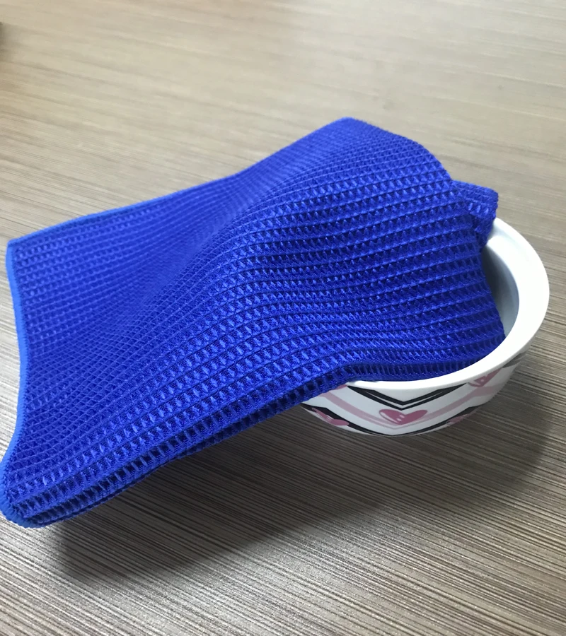 2 шт. 40*60 см Кухня Применение мочалки ручной вафельным узором мягкий сушки Чай