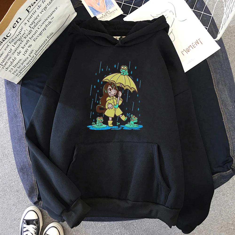 

Frog Girl Hoodies Unisex Oversized Sweatshirt Crew Women Cool Classic Clothes Hooded Print Hoodie Harajuku Hip Hop Female Tops