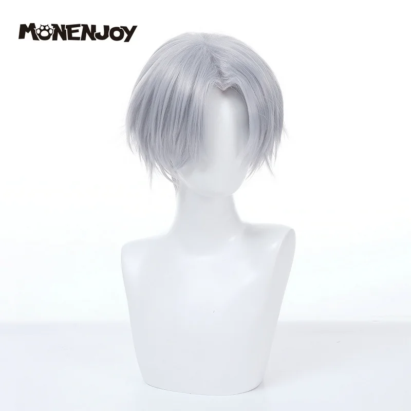 Парик для косплея Monenjoy светильник and Night серая короткая стрижка | Тематическая